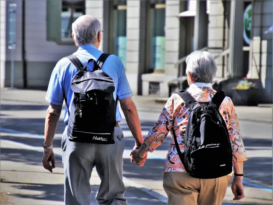 senior, elderly, people, couple