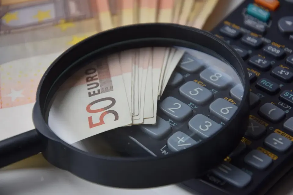 cost, calculator, euro, dollar