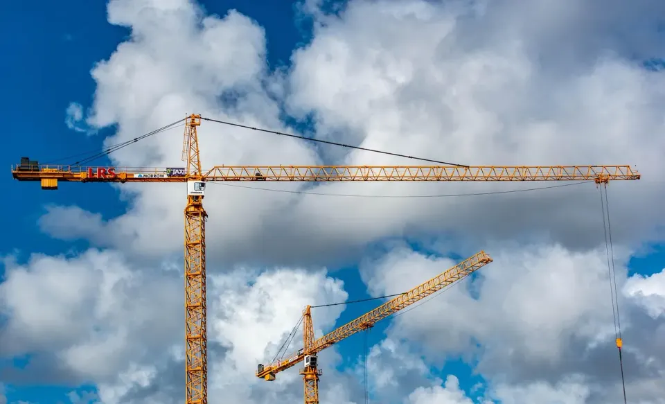 construction crane, construction, industrial, industry