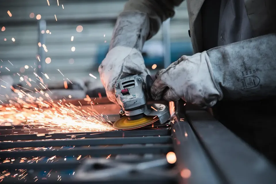 worker, grinder, factory, workplace