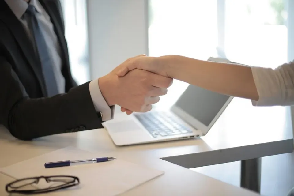 business deal, job interview, handshake, hiring