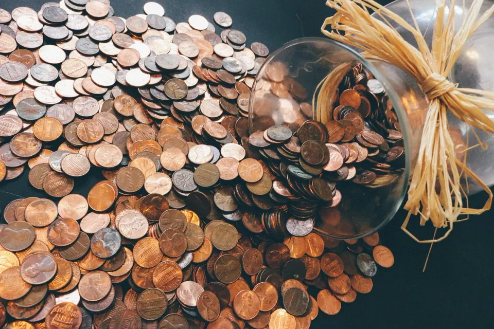 coins, pennies, money, currency