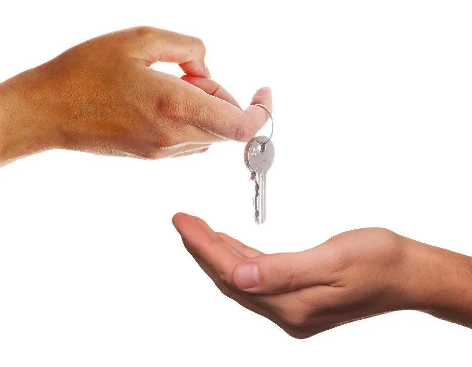 give, key, receive, hand